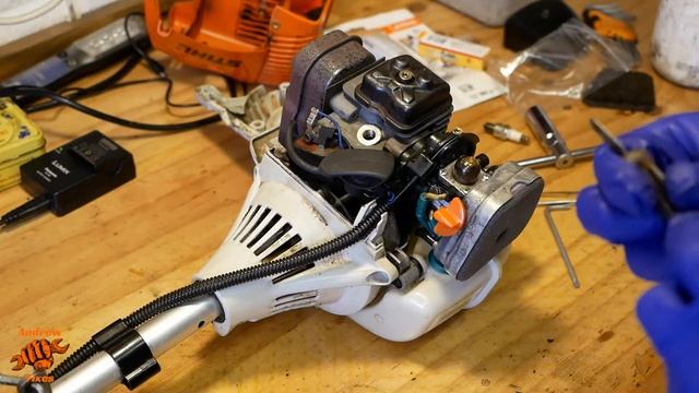 Stihl FS100 stops, won't stay running - Stihl 4Mix brushcutter service guide смотреть онлайн
