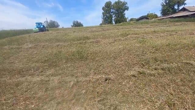 Сенокос 2023. Травы не густо. Убрали первые участки. смотреть онлайн