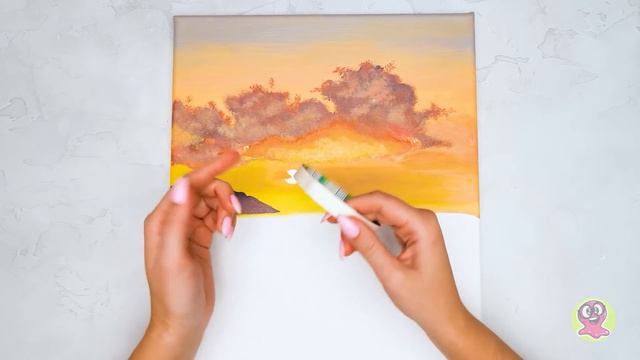 Реалистичная картина - Океанское побережье | Урок рисования смотреть онлайн