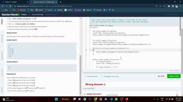15 dynamic array in c hacckerrank | Hackerrank C Solutions | Hackerrank Problem Solving смотреть онлайн