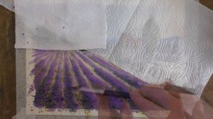 How to paint a Lavender Field in Watercolour - step by step.