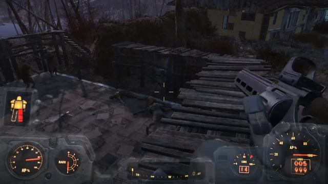 FALLOUT 4 как построить большой дом, зомби ферма, бои мобов смотреть онлайн