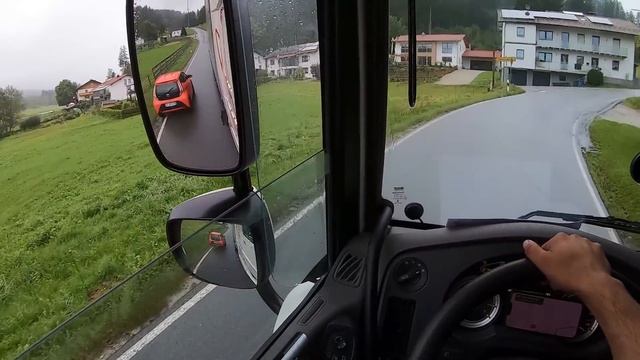 POV Truck Driving Under Heavy Rain ! A Trucker's  Perspective