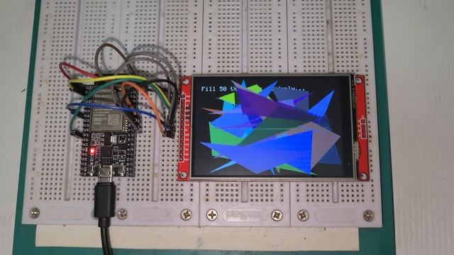 ILI9488 (6-6-6, 18Bit Color) on ESP32 смотреть онлайн