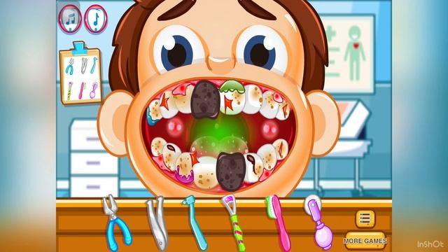 DENTIST FEAR GAME | DENTIST GAME | CLEAN THE TEETH