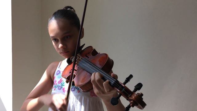 Nadya Anne Practicing Dvorak Sonatina Opus 100 June 17, 2016