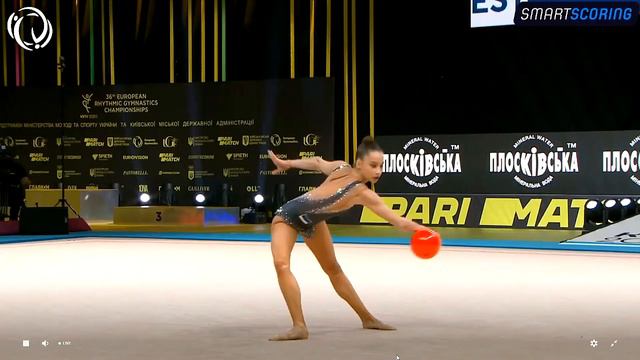 DOKUTSAJEVA Erika (EST) - BALL | Junior Individuals AA | European Championships RG 2020 KYIV (UKR) смотреть онлайн