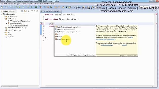 Api Testing using Rest Assured : Create First Test Case : Get Request смотреть онлайн