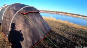 Обзор и установка палатки Outventure Camper 4 Basic (Ottawa 4). Поход 1 мая 2018 на берег Сысолы