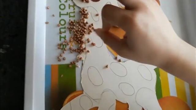 АППЛИКАЦИЯ ЖИРАФ ИЗ КРУПЫ смотреть онлайн