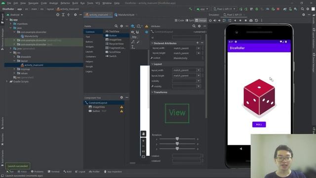 Build your first Android app - Dice Roller | Android App Development Coding Demo 1 смотреть онлайн