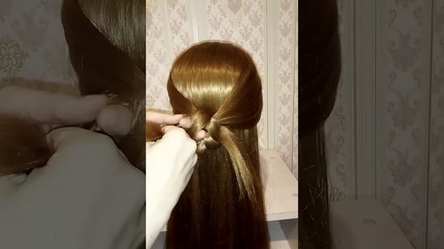 ?Прическа за минуту | Лёгко и красиво| декоративный узел |Прическа в школу | прическа на каждый ден смотреть онлайн