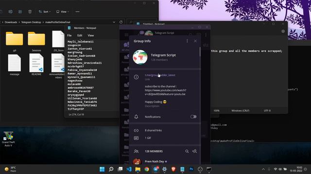 Telegram Member Adder Using Android phones | Latest May 2022 Version| Contact @premnathdey смотреть онлайн
