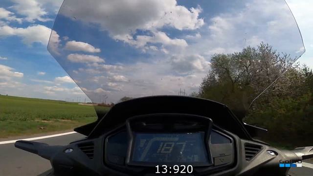 Honda VFR 800X Crossrunner acceleration 0-100-200km/h смотреть онлайн