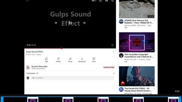 Gulp Sound Effect смотреть онлайн