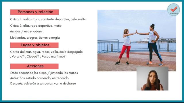 Describir una foto - Ejemplo de prueba oral - DELE A2 смотреть онлайн