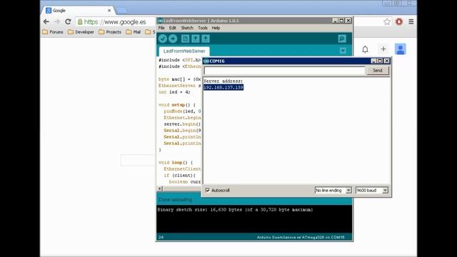 Arduino Ethernet LED Control смотреть онлайн