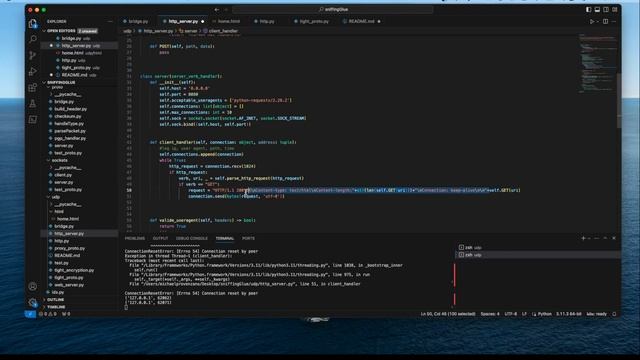 Custom HTTP web server in python смотреть онлайн