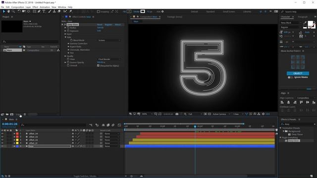 After Effects Tutorial - Glowing Lines Animation in After Effects with Deep Glow смотреть онлайн