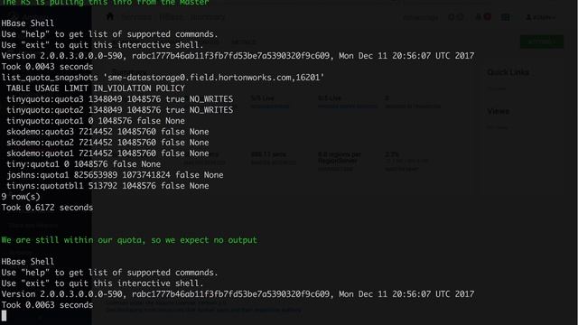 Apache HBase Storage Based Quotas Demo смотреть онлайн