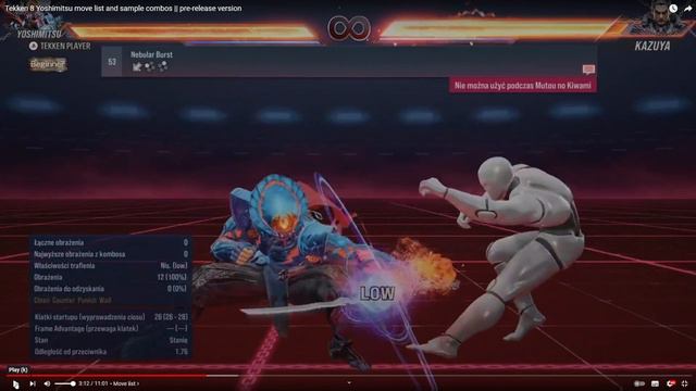 Tekken 8 YOSHIMITSU FULL CHARACTER BREAKDOWN With KaneAndTrench