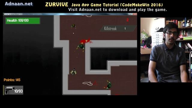 Zurvive - Java Game Tutorial (Code Make Win 2016) by Adnaan Walayat смотреть онлайн