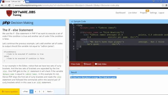 Learn PHP - Conditional Statements смотреть онлайн