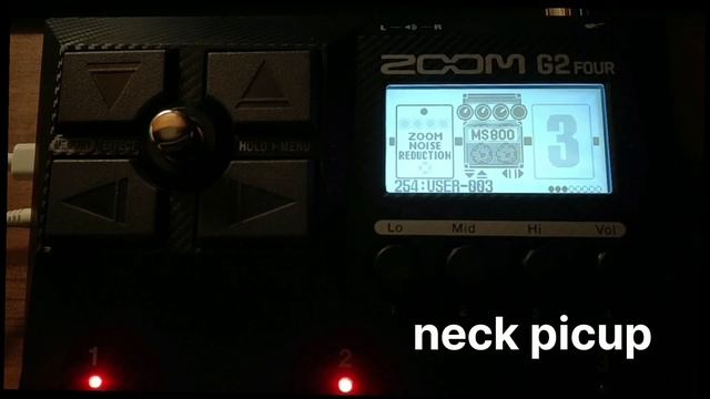 ZOOM G2 FOUR MS800(marshall JCM800)sound demo смотреть онлайн