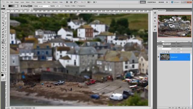 Recreating The Tilt Shift Effect in Photoshop смотреть онлайн