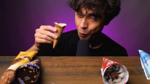ASMR CANDY ICE CREAM BARS (SNICKERS, MILKA, MARS, OREO, KITKAT) CHOCOLATE PARTY DESSERT MUKBANG 먹방