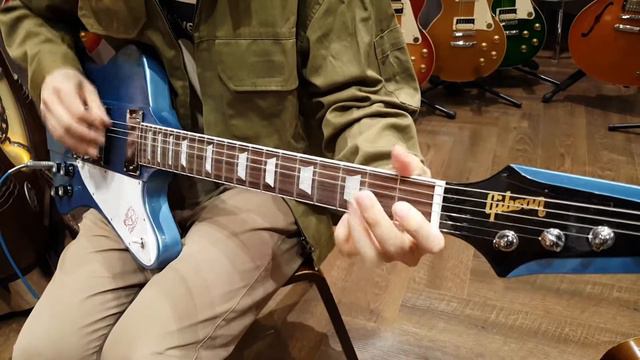 Gibson Firebird 2017 T pelham blue + DSL40C Vintage смотреть онлайн