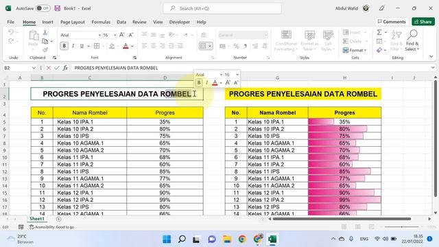 Cara Menampilkan Persentase Grafik Excel смотреть онлайн