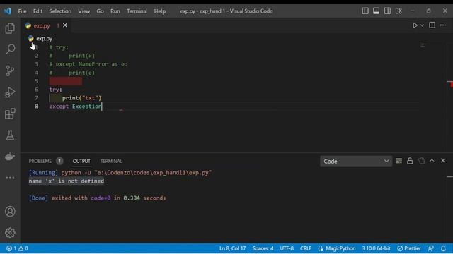 #83 Try Except Blocks of Exception Handling in python || Python Course For Absolutely Beginners 1. смотреть онлайн