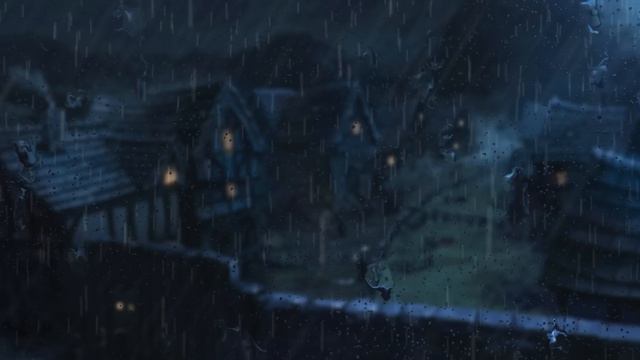 Lord Of The Rings | Bree | Rain & Thunder with Music | 3 Hours смотреть онлайн