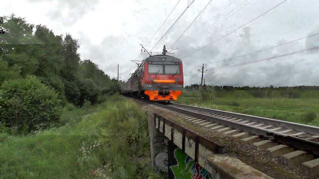 Электропоезд ЭД4М-0450 перегон Каналстрой - Вербилки смотреть онлайн