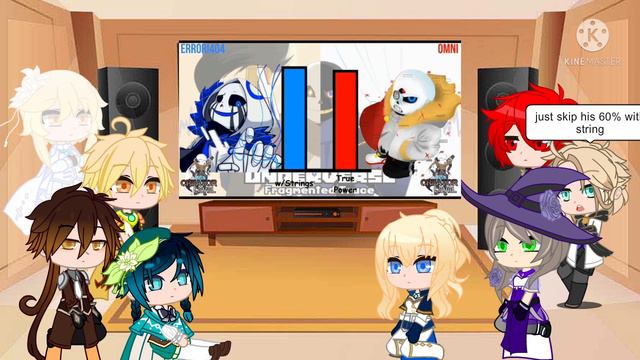 [GENSHIN IMPACT]MVH+AETHER&LUMINE+ZHONGLI WATCH TO ERROR404 VS OMNIPOTENT!SANS [POWERLEVEL]