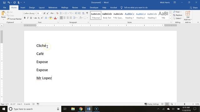 How to easily type accent marks over letters in MS Word - using the Keyboard смотреть онлайн