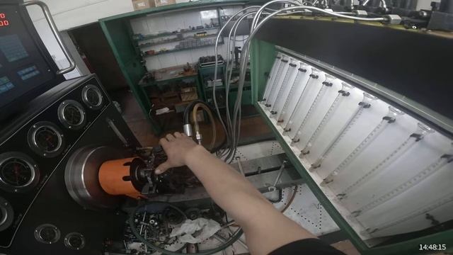 Сахалин. Проверка и регулировка ТНВД 1HZ. смотреть онлайн