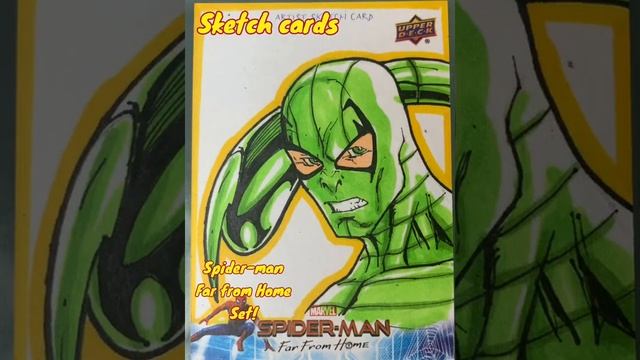 Spider-man Far from Home Sketch Cards смотреть онлайн