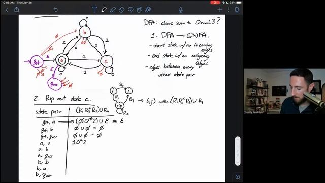 Example 3: From DFA, to GNFA, to Regular Expression смотреть онлайн
