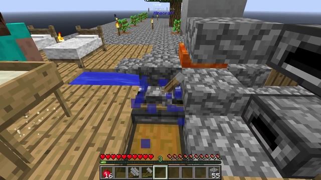 Скай блок с модами(Сложность эксперт)Minecraft #2 смотреть онлайн