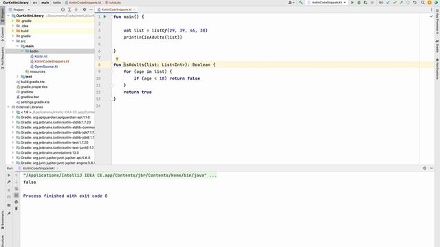all() Kotlin Code Snippet (5-10 mins) смотреть онлайн