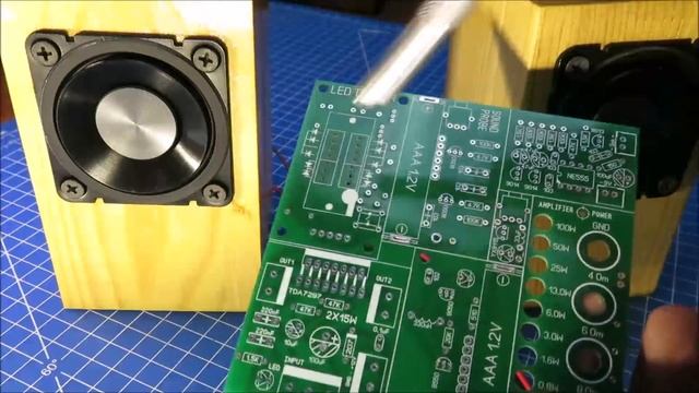 Стерео усилитель звука на TDA7297 на плате, заказанной в Китае смотреть онлайн