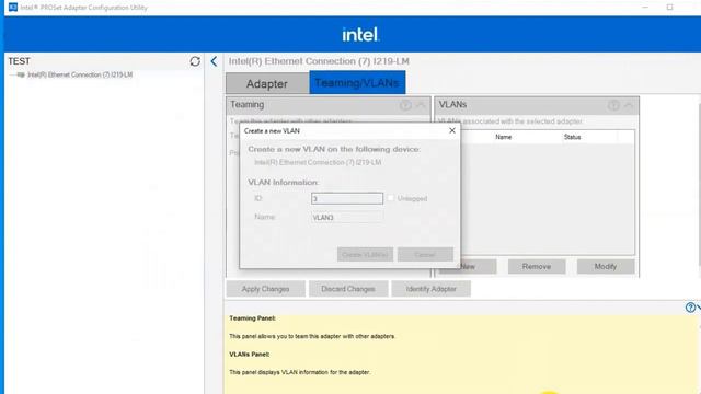 Multiple VLAN interfaces on windows 10 Intel PROSet adapter смотреть онлайн