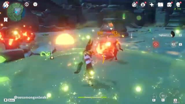 🌱+🔥(Реакция горения) Genshin Impact 3.0 #genshinimpact смотреть онлайн