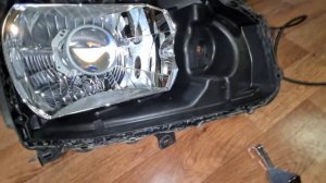 Установка линз в фары Nissan X-trail