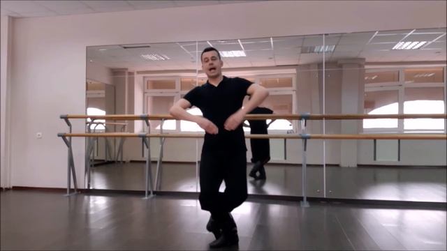 Мужская танцевальная комбинация на верёвочку в русском характере (А. Стиблин, солист ХА «Темп») смотреть онлайн