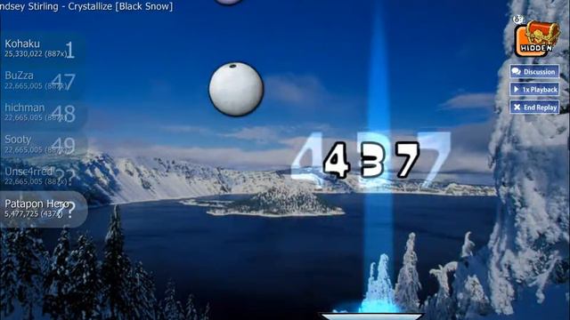 Osu! (Catch The Beat) Lindsey Stirling - Crystallize [Black Snow] |HD|