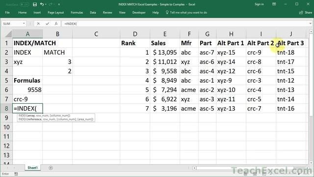 6 Incredible Excel INDEX/MATCH Lookup Examples - Workbook Included смотреть онлайн
