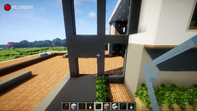 Minecraft: How To Build a Large Modern House Tutorial (Minecraft Modern Mansion) смотреть онлайн